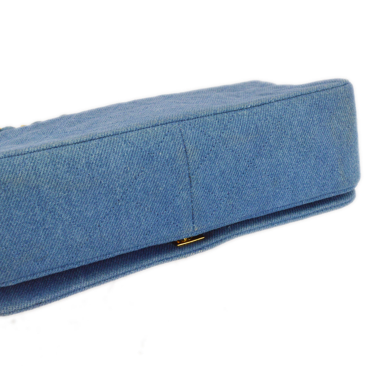 Luxury Chanel 1989-1991 Denim Turnlock Small Full Flap Bag