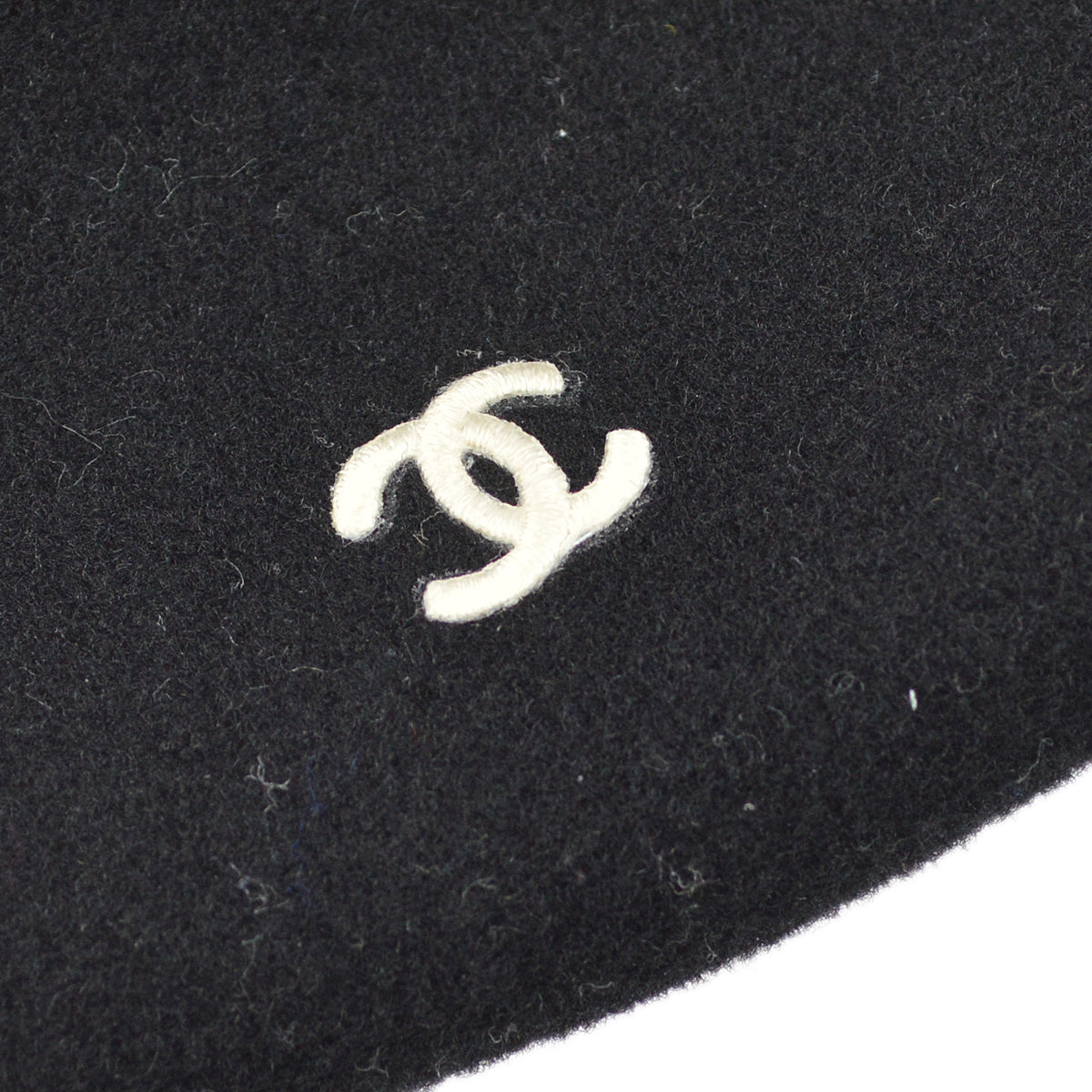 Luxury Chanel Oversize Black Hat Beret Small New