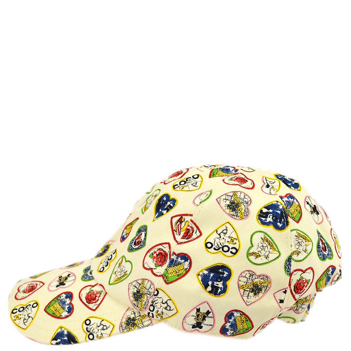 Luxury Chanel Ivory Valentine Cap Hat #M Small New