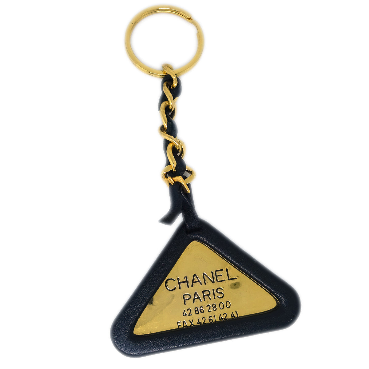 Luxury Chanel Gold Chain Key Holder 94P Small New
