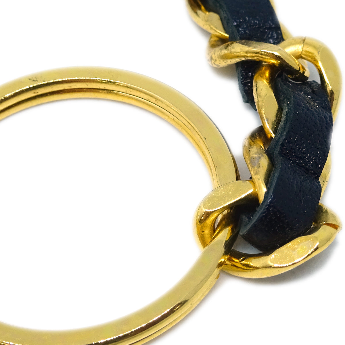 Luxury Chanel Gold Chain Key Holder 94P Small New