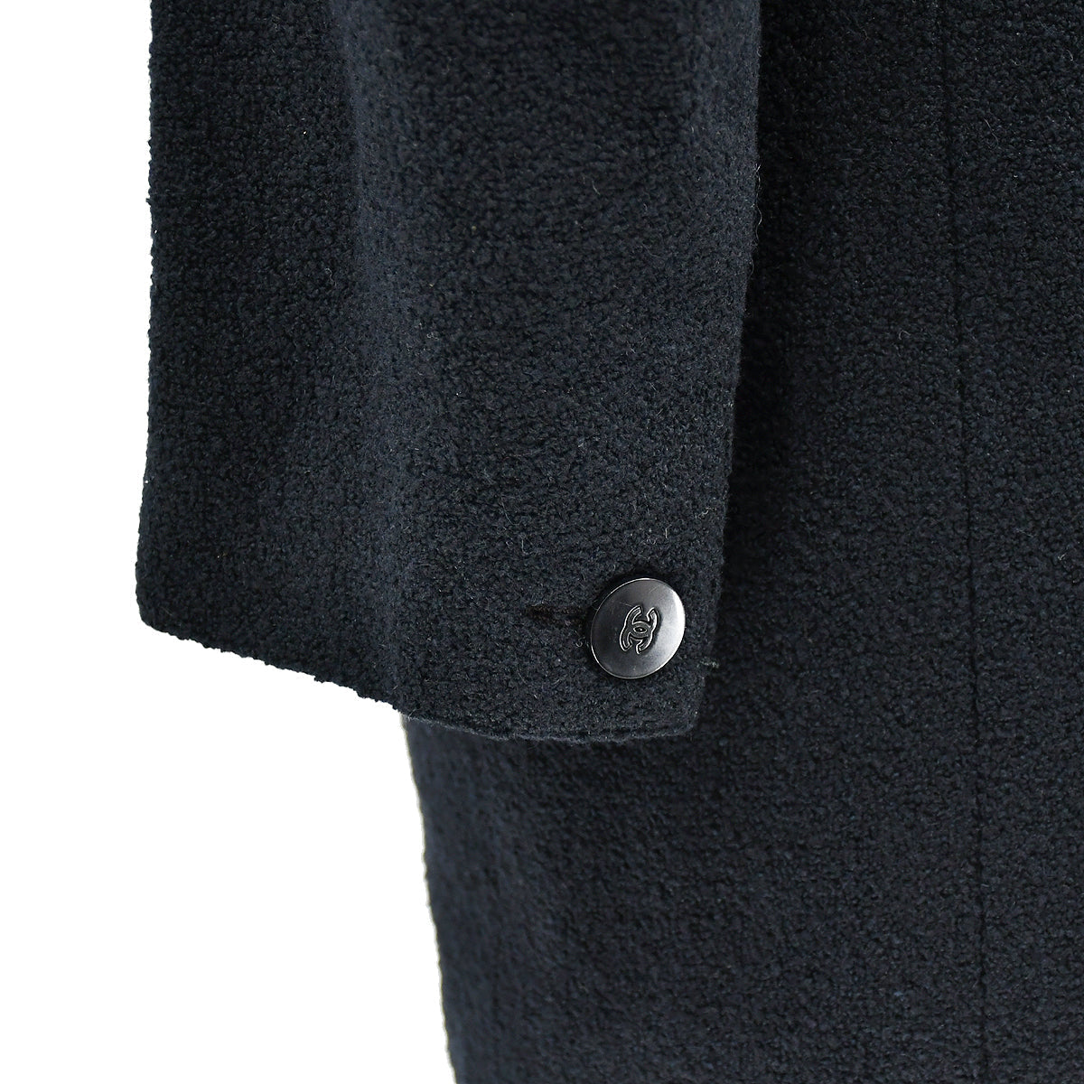 Luxury Chanel Single Breasted Jacket Black 98P #38