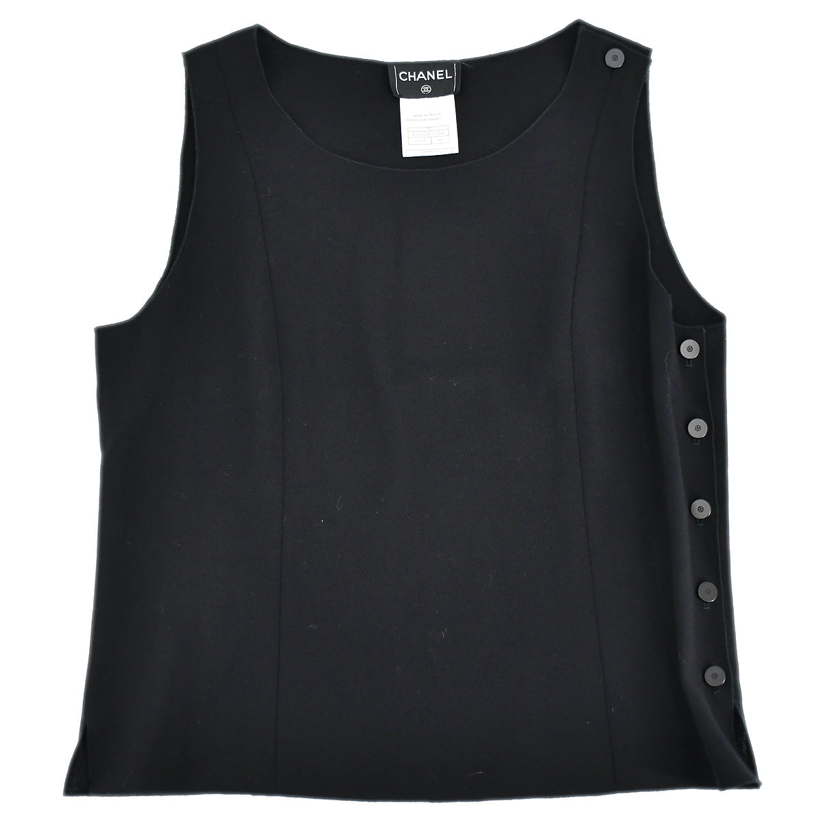 Luxury Chanel Sleeveless Tops Black 99C #40
