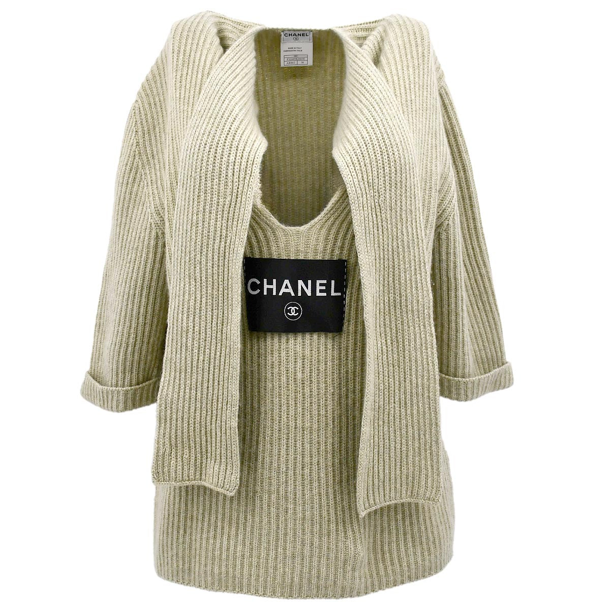 Luxury Chanel Sweater Gray 08C #38