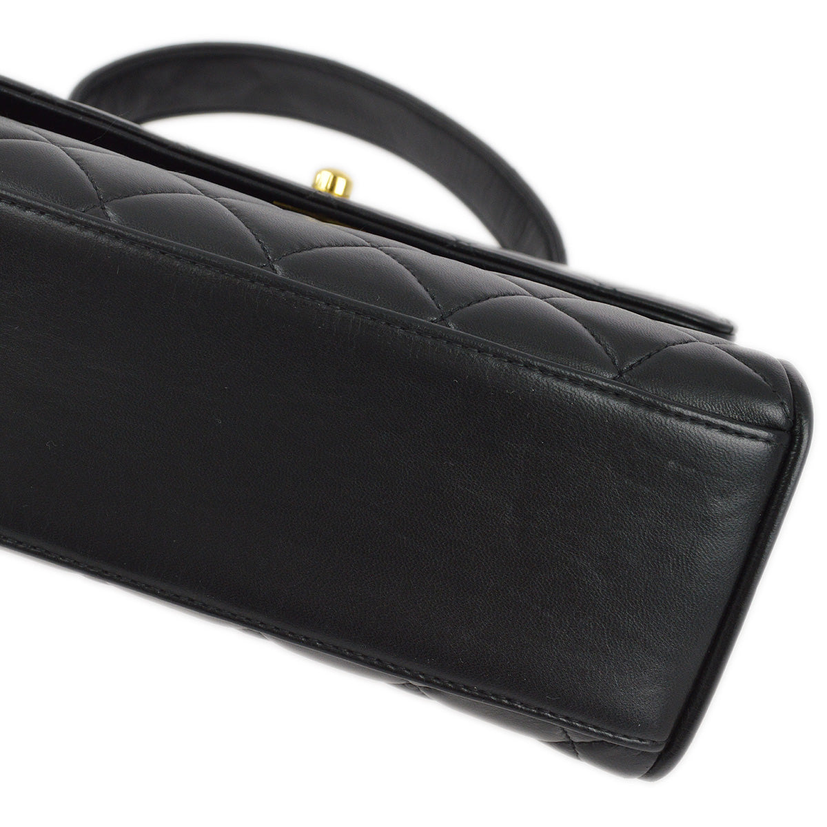 Luxury Chanel 1996-1997 Black Lambskin Handbag