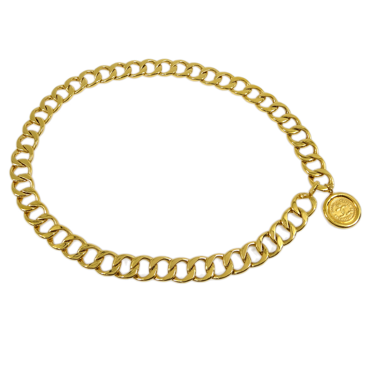 Luxury Chanel Medallion Chain Belt Small New