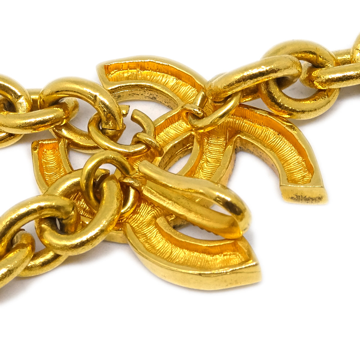 Luxury Chanel CC Chain Belt Gold 684 Small New