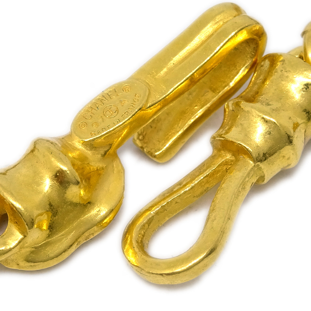 Luxury Chanel Gold Pendant Necklace 97A