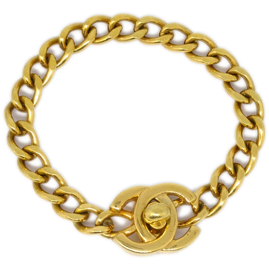 Luxury Chanel Turnlock Bracelet Gold 96P