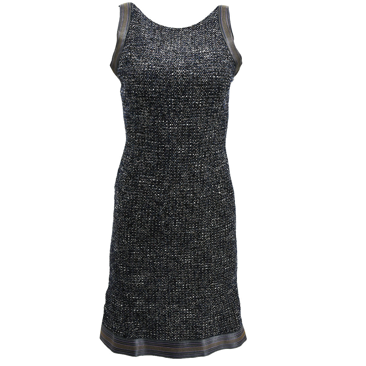 Luxury Chanel Setup Suit Jacket Dress Navy 04A #36