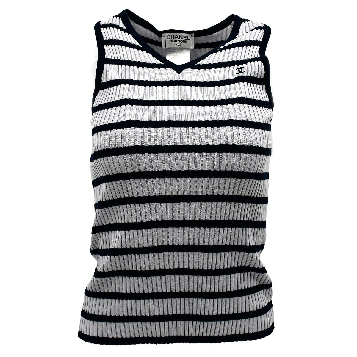 Luxury Chanel Sleeveless Tops Gray 98P #40