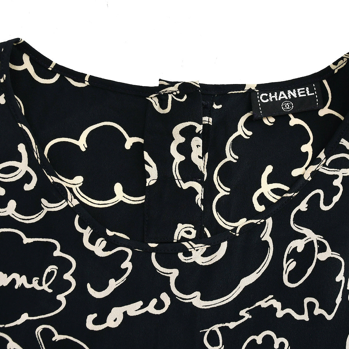 Luxury Chanel Sleeveless Tops Black