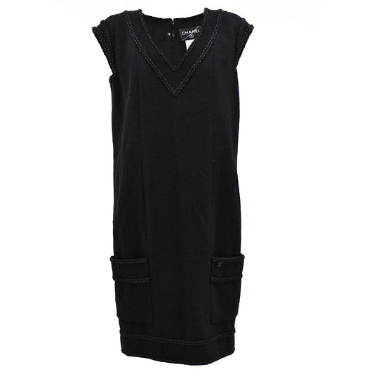 Luxury Chanel Dress Black 08C #36