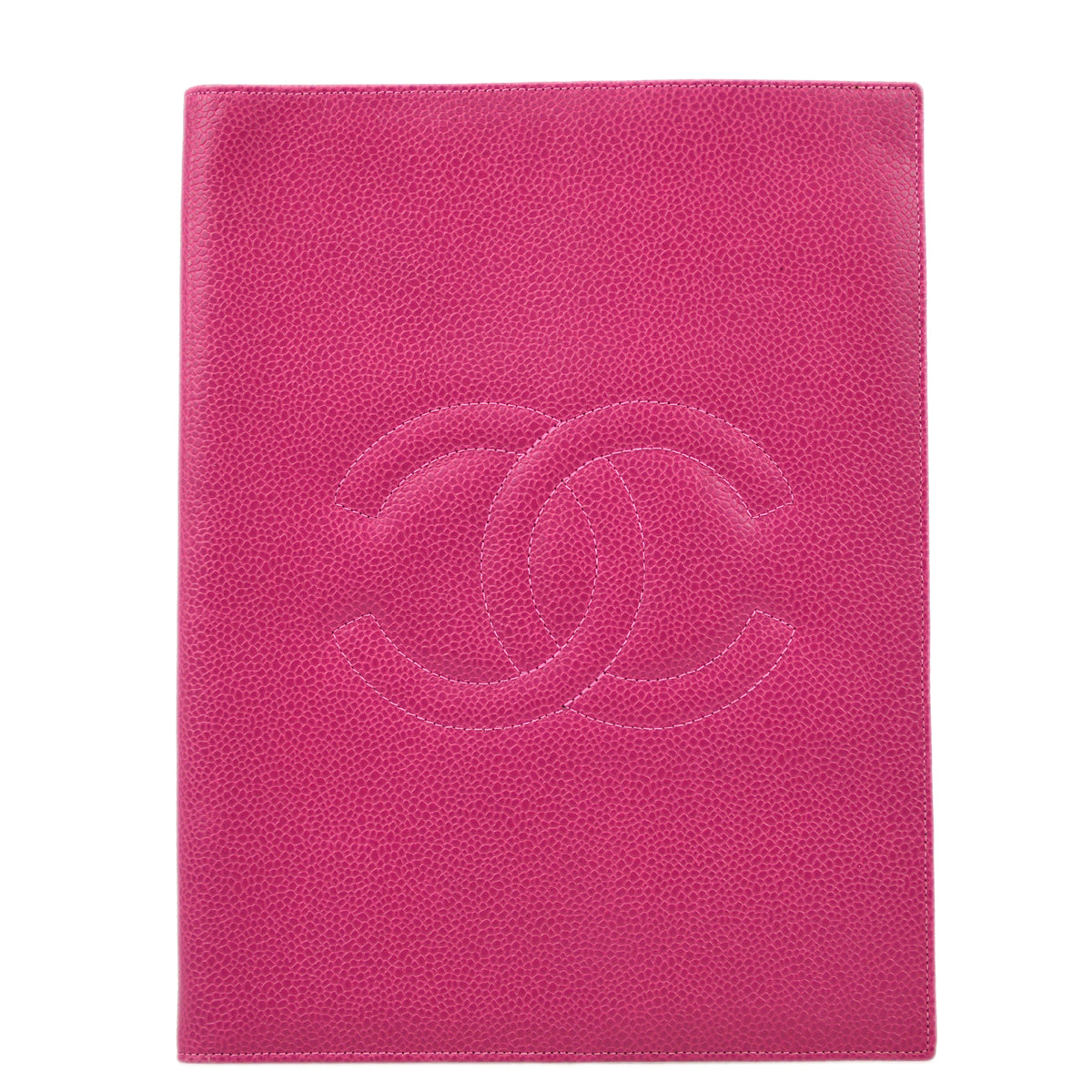 Luxury Chanel 1994-1996 Pink Caviar Notepad Cover Small New