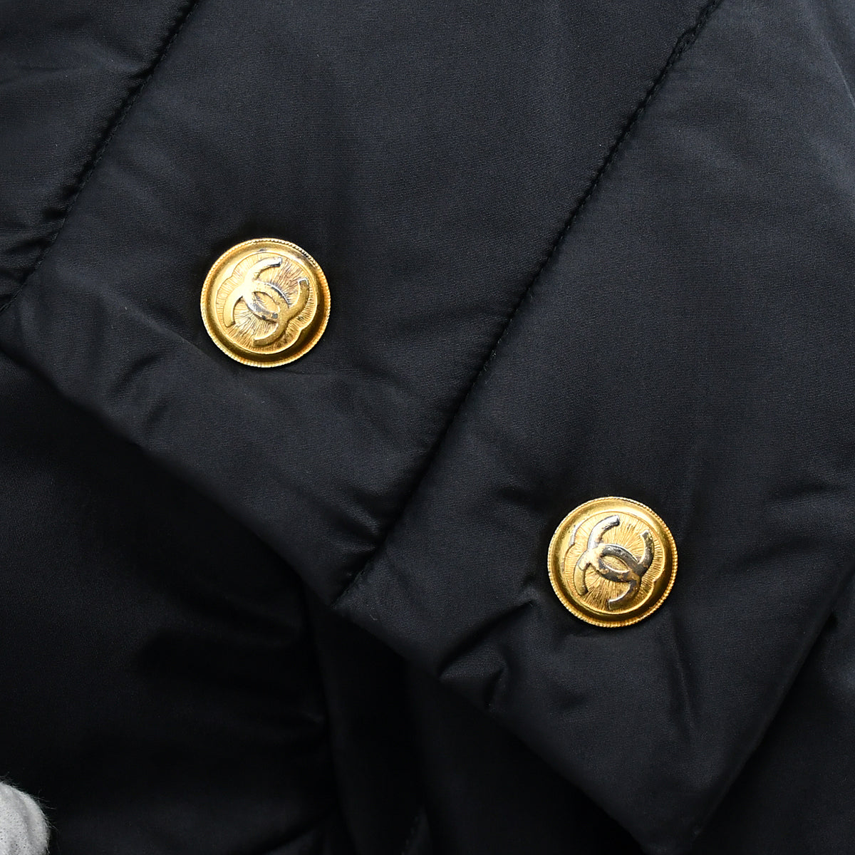 Luxury Chanel Zip Up Jacket Black #42