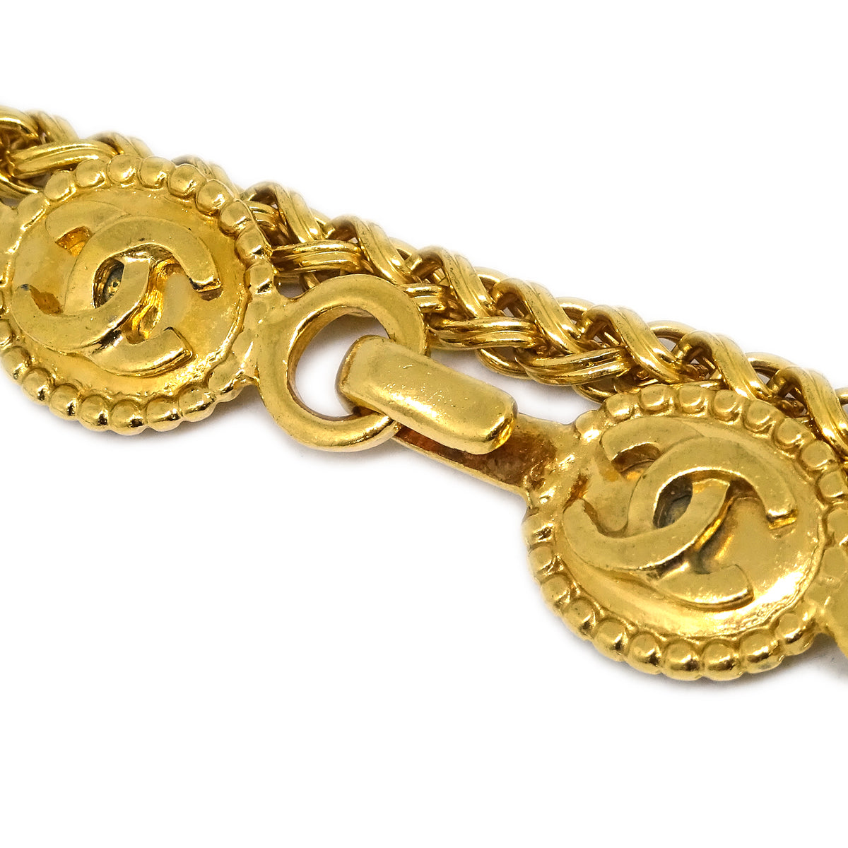 Luxury Chanel Gold Pendant Necklace 96A