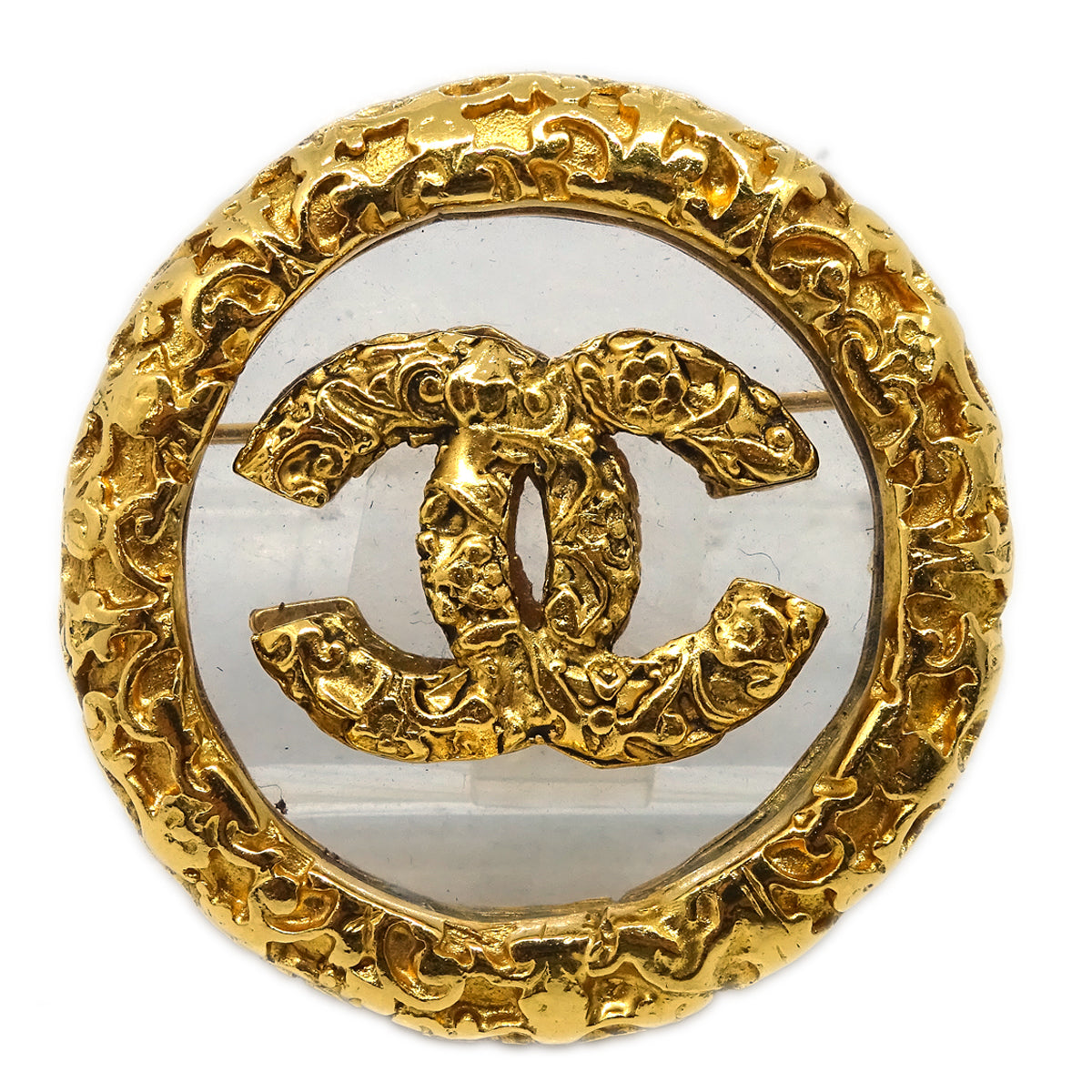 Luxury Chanel Gold Brooch Pin 93A