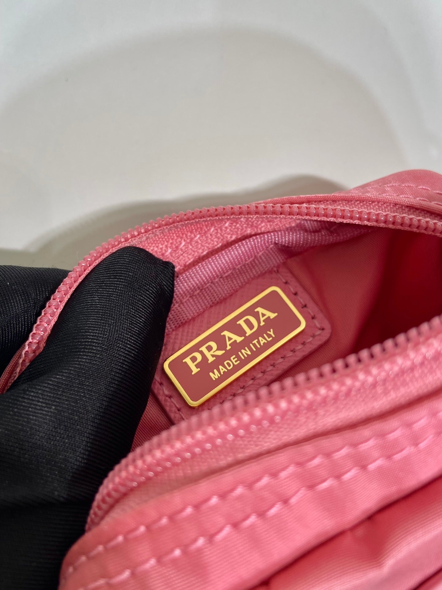 Luxury PradaCLUTCH 12 IN CANDY PINK RE-NYLON