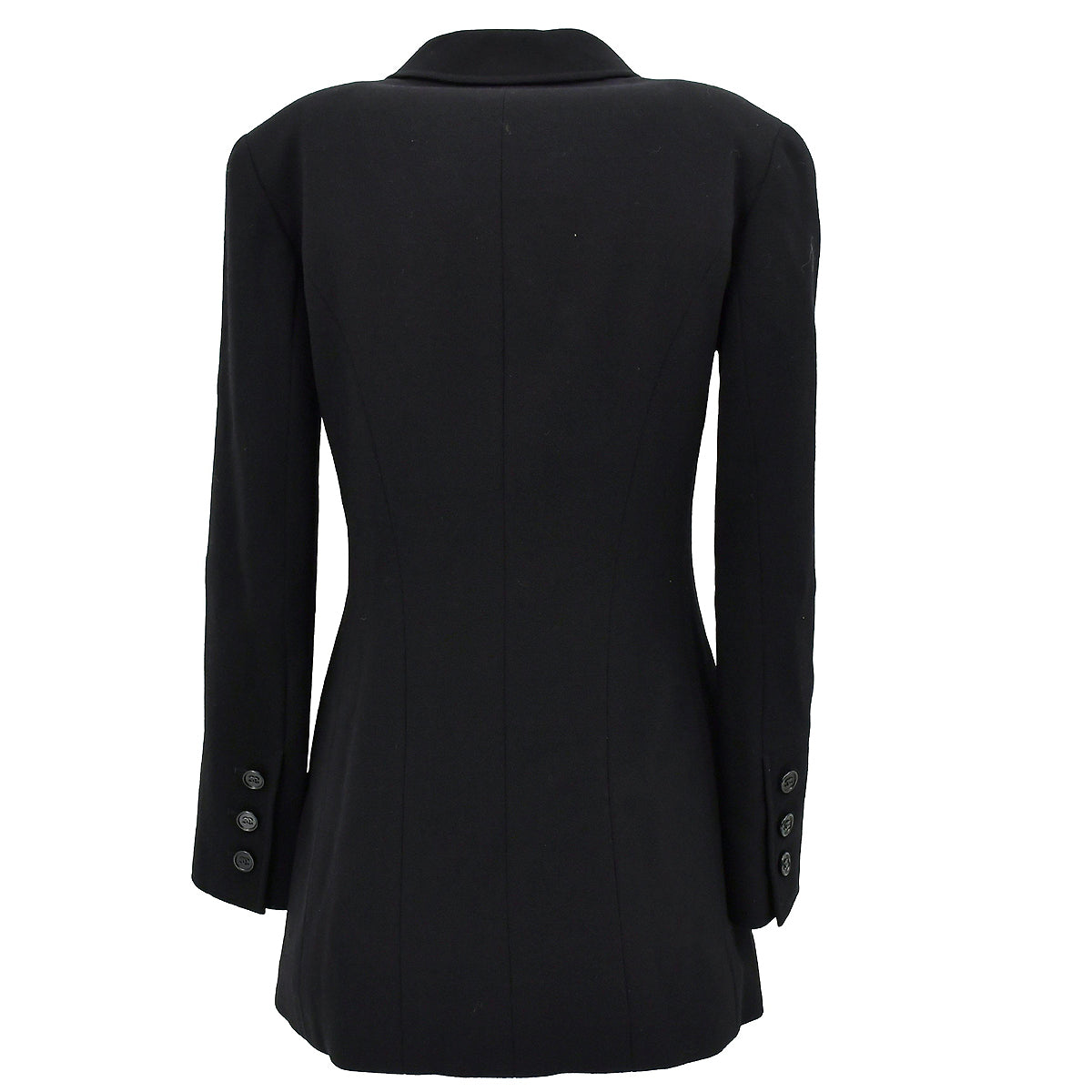 Luxury Chanel Single Breasted Jacket Black