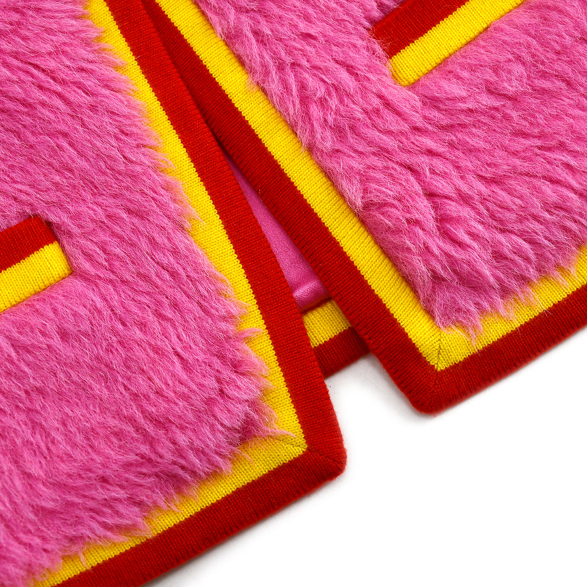 Luxury Chanel Sleeveless Fur Vest Jacket Pink