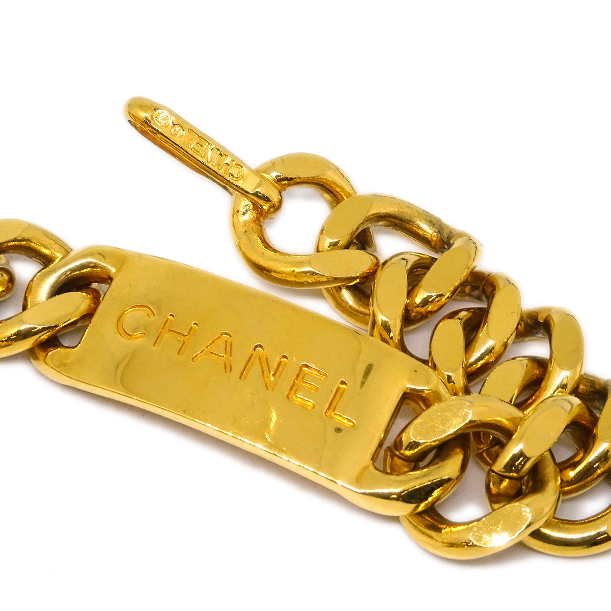 Luxury Chanel Medallion Chain Belt Gold Small New