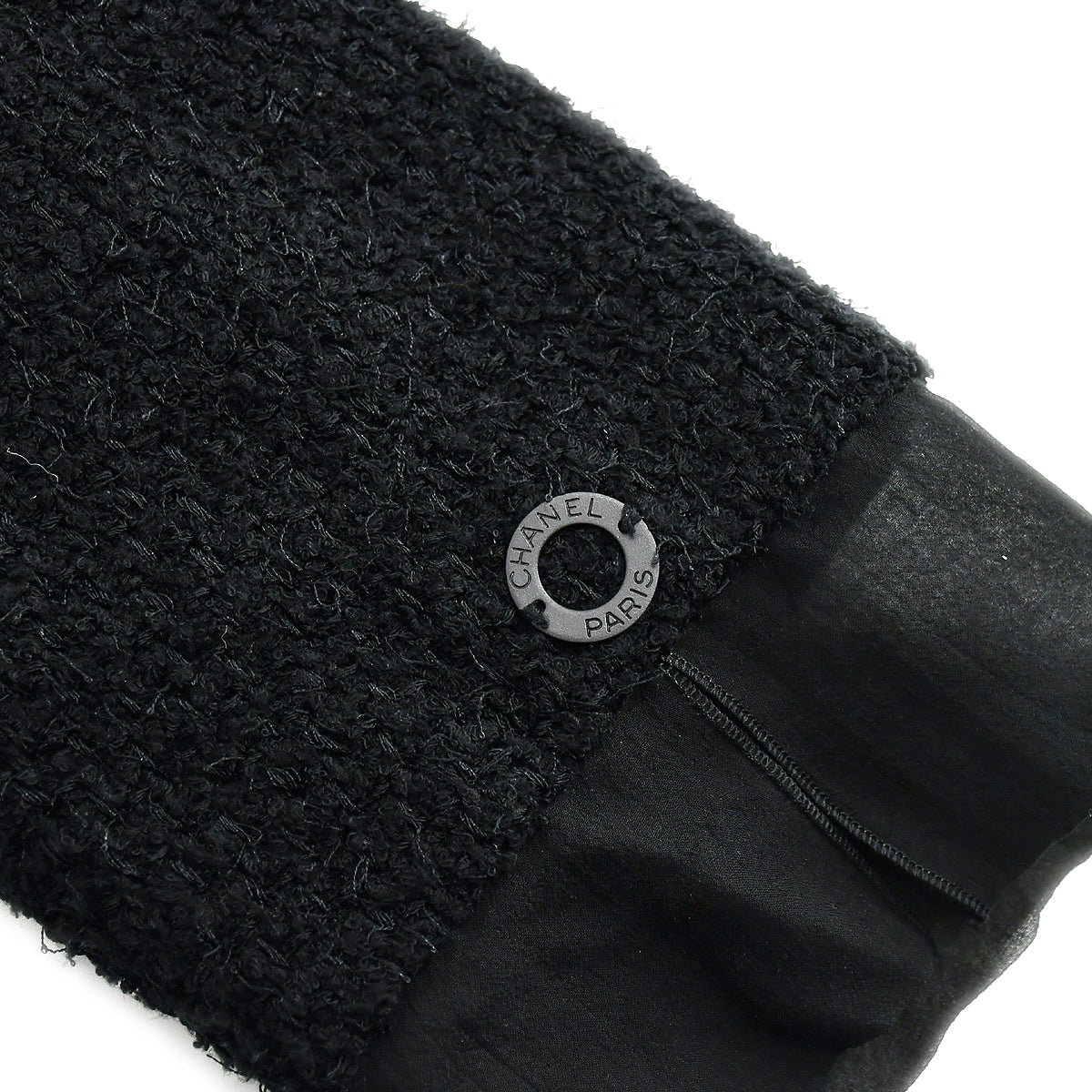Luxury Chanel Setup Suit Jacket Skirt Black 00T #46 #44