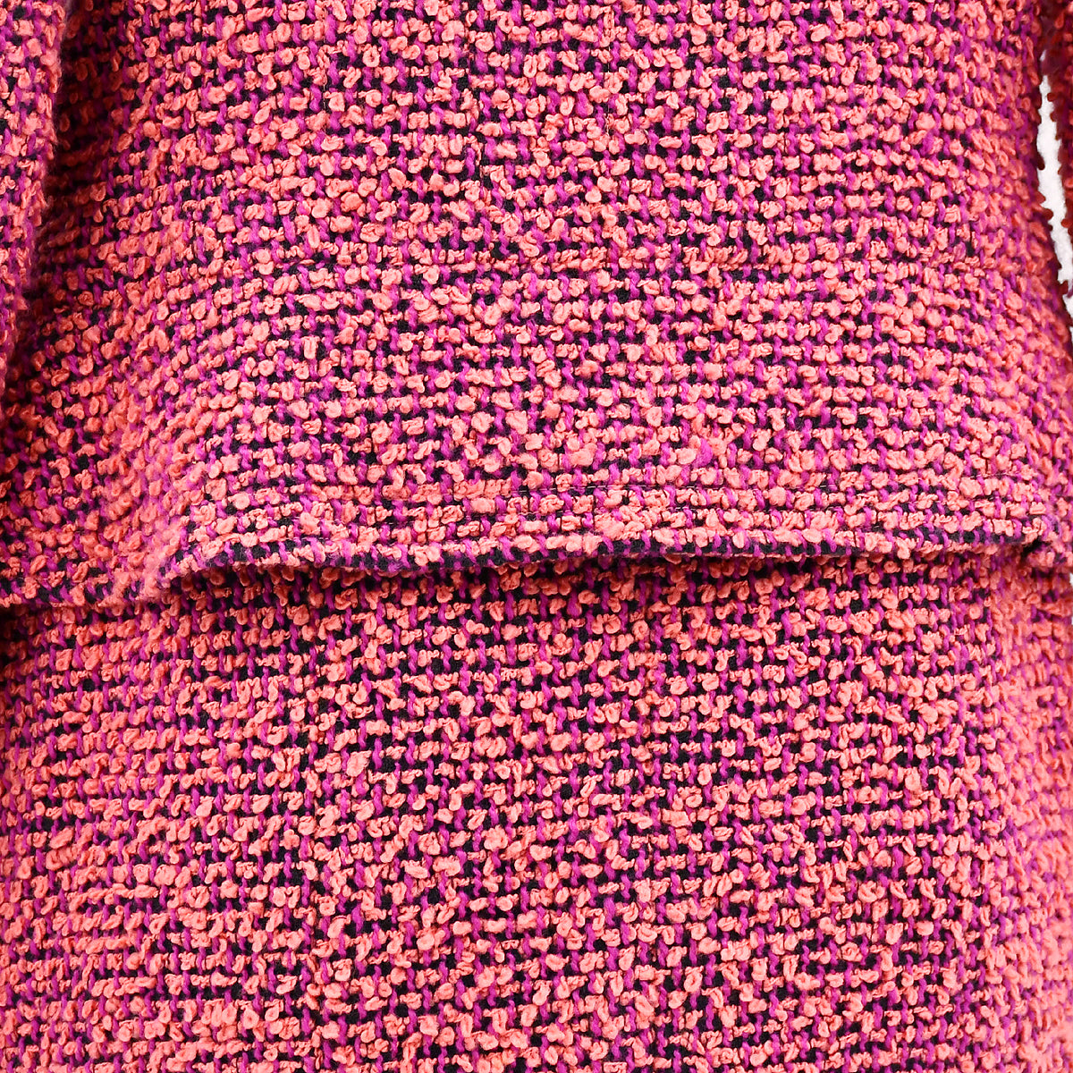 Luxury Chanel Setup Suit Jacket Skirt Pink 94A #44