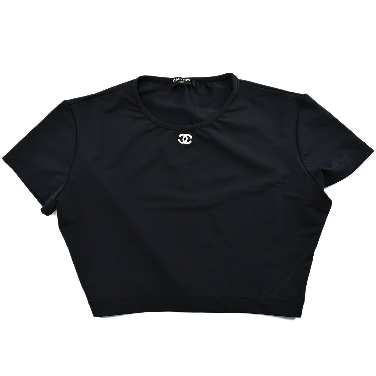 Luxury Chanel Cropped T-shirt Black #42