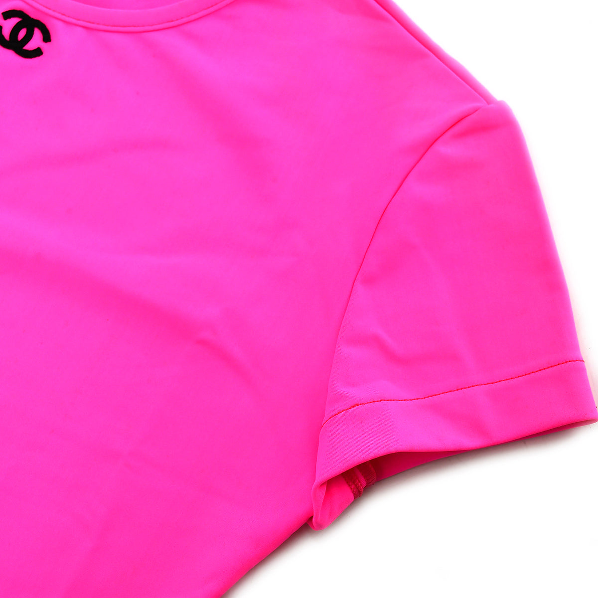 Luxury Chanel Cropped T-shirt Pink P95 #38