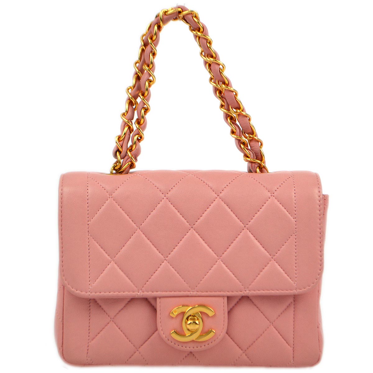 Luxury Chanel 1996-1997 Pink Lambskin Handbag