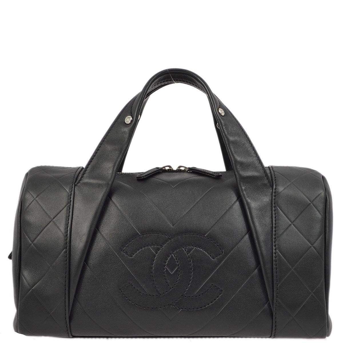 Luxury Chanel 2005-2006 Black Duffle Handbag