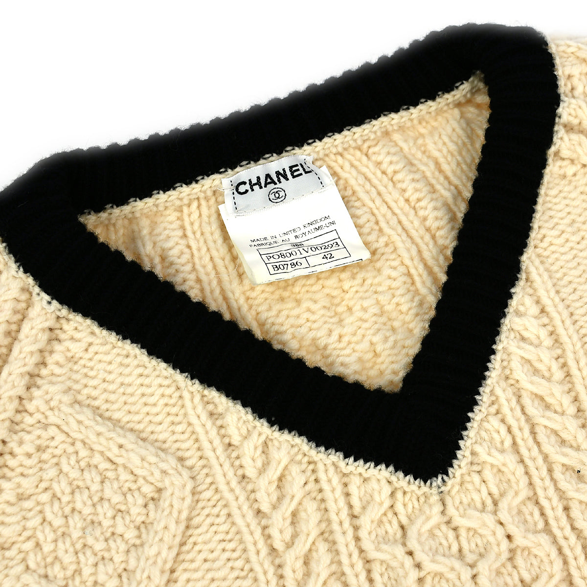 Luxury Chanel Sweater Ivory 96A #42