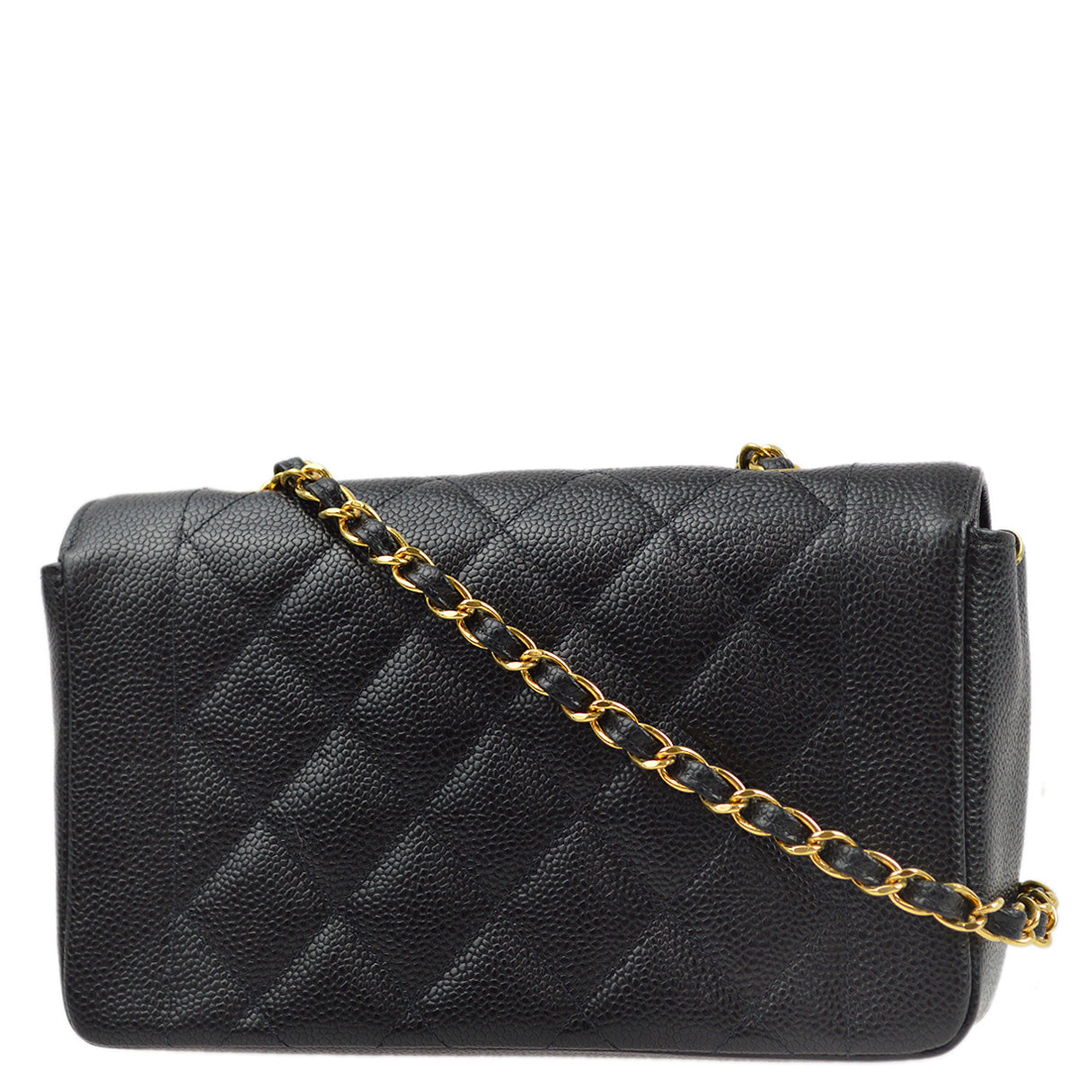 Luxury Chanel 1994-1996 Black Caviar Small Diana Shoulder Bag