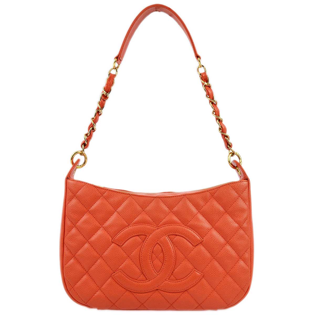 Luxury Chanel 2001-2003 Pink Caviar Shoulder Bag
