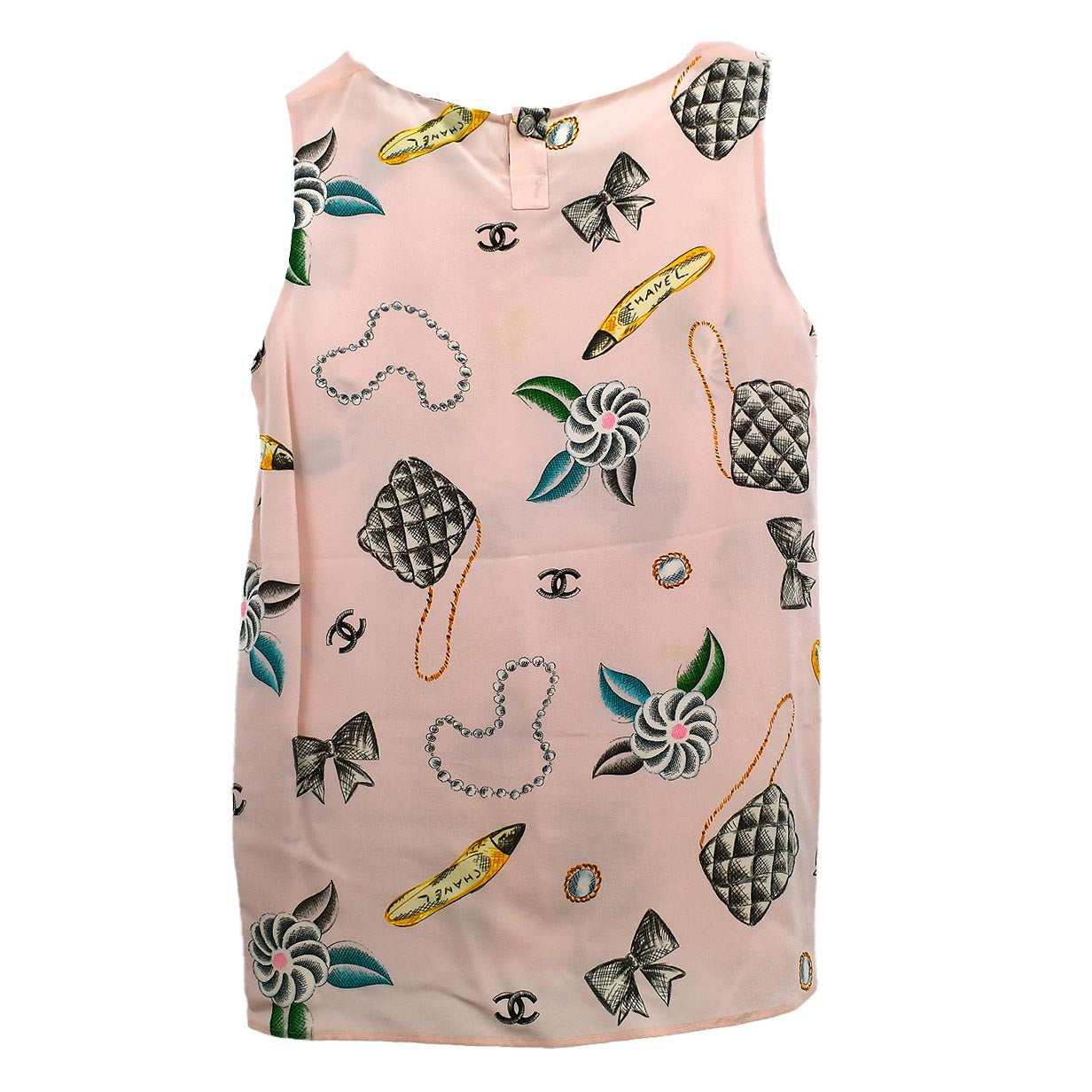 Luxury Chanel Sleeveless Top Pink