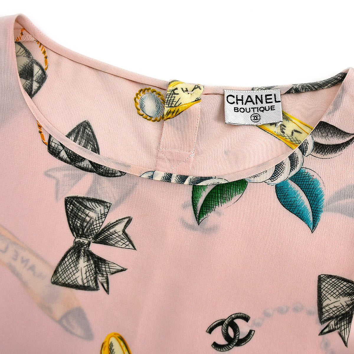 Luxury Chanel Sleeveless Top Pink
