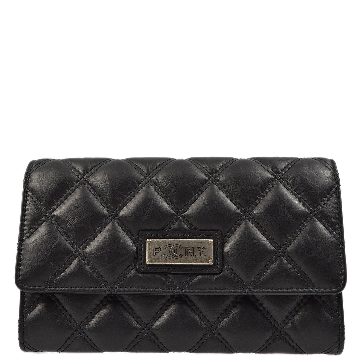 Luxury Chanel 2006-2008 Black Calfskin Bifold Wallet
