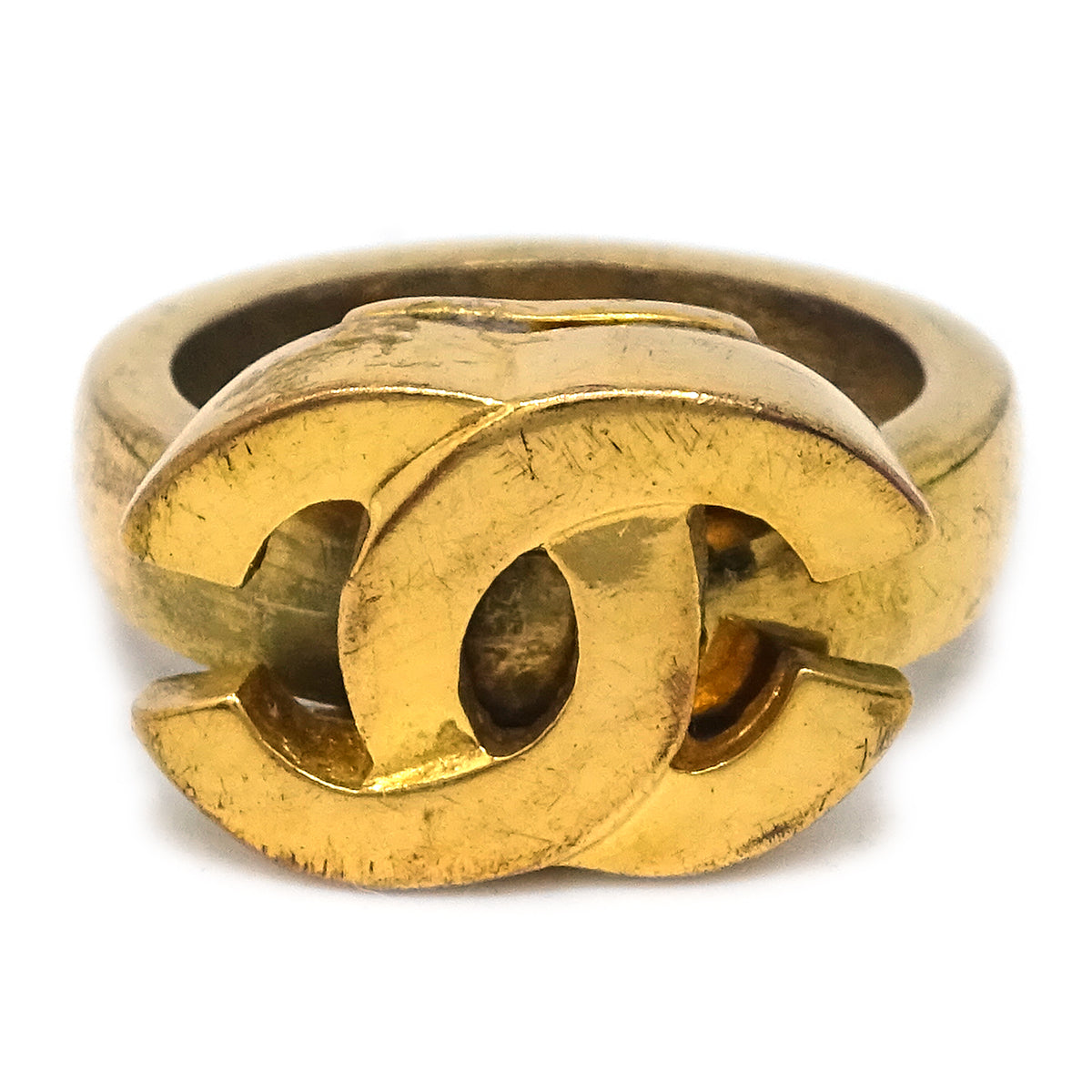 Luxury Chanel Ring Gold #52 #12 01P