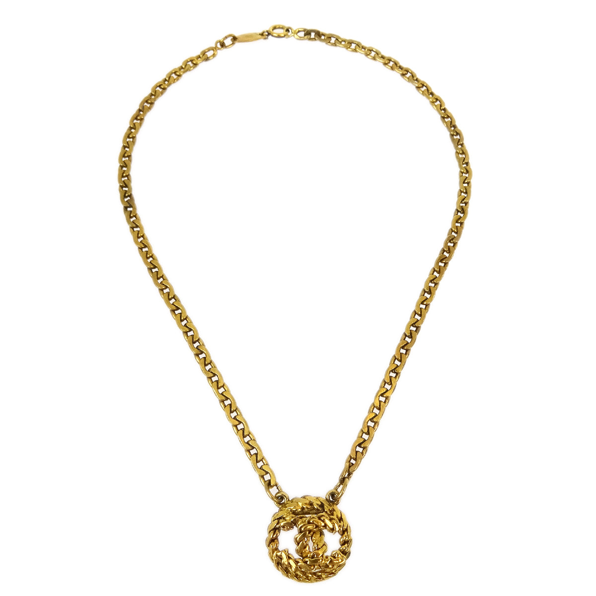 Luxury Chanel Medallion Pendant Necklace 3582/1984