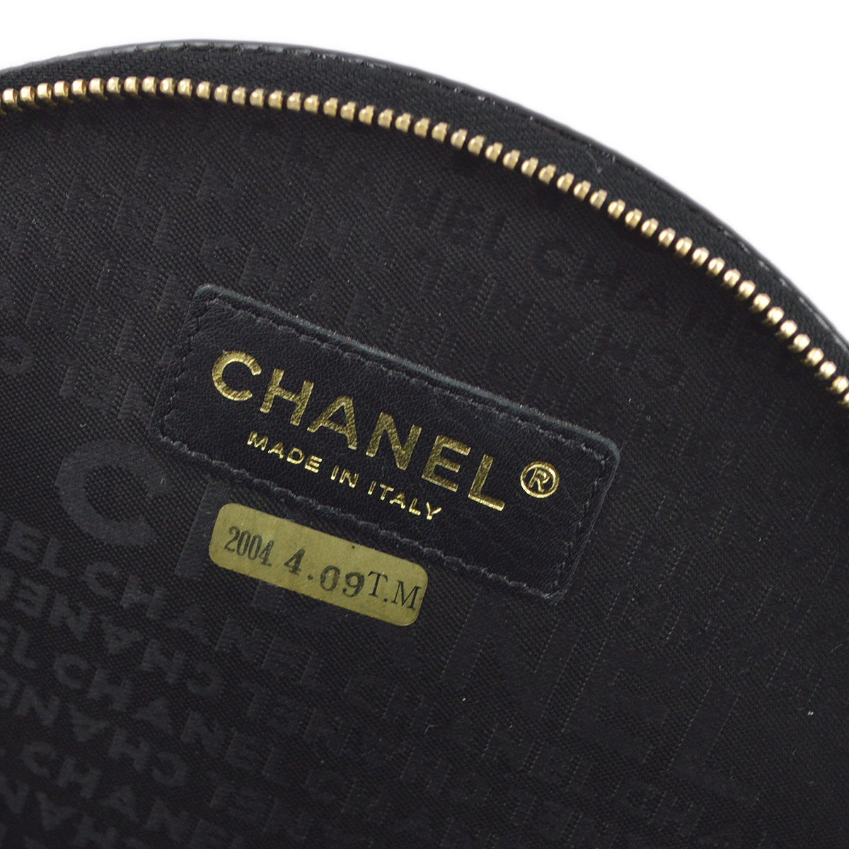 CHANEL Black Patent Leather Record Clutch Bag 173209