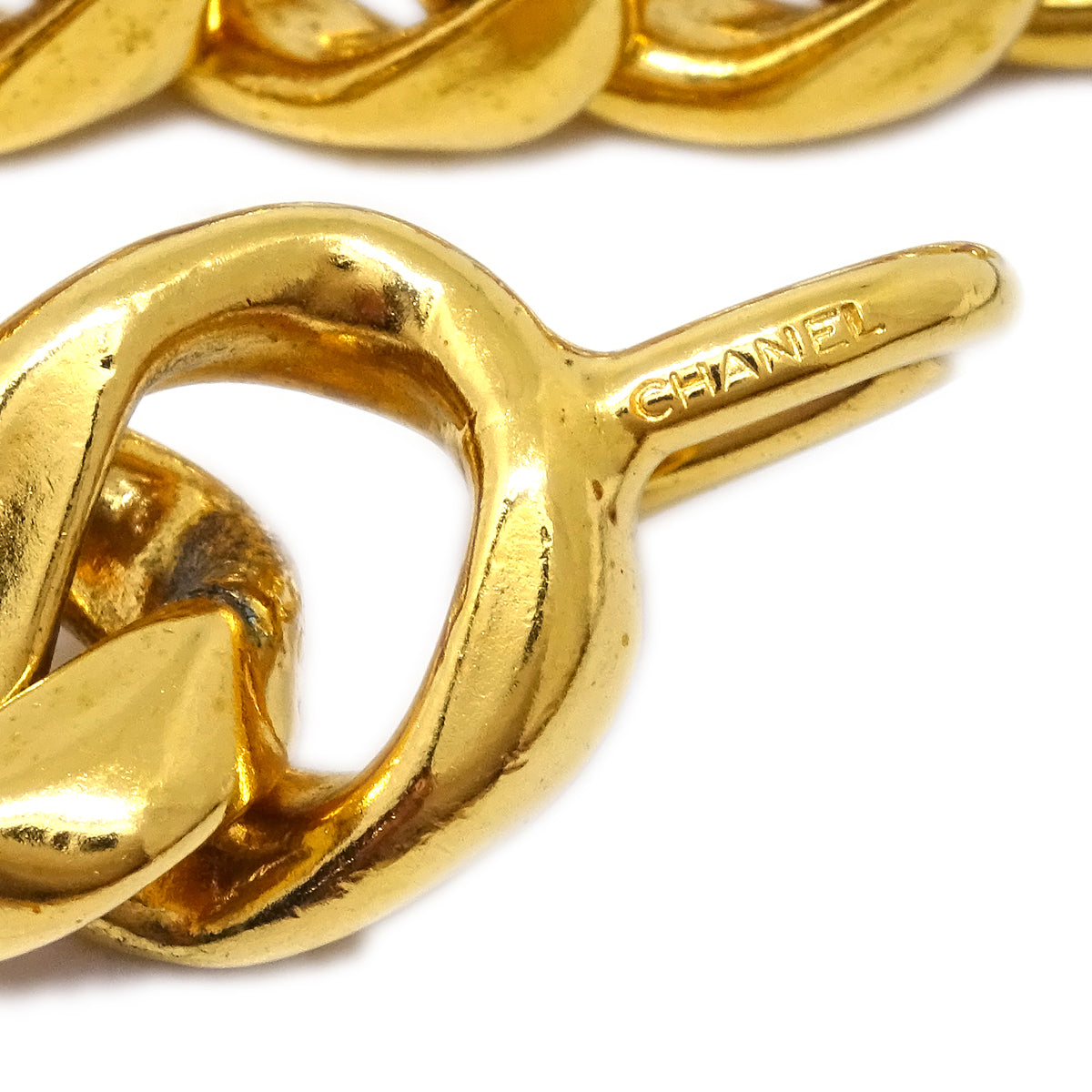 Luxury Chanel Medallion Chain Belt Gold Small New