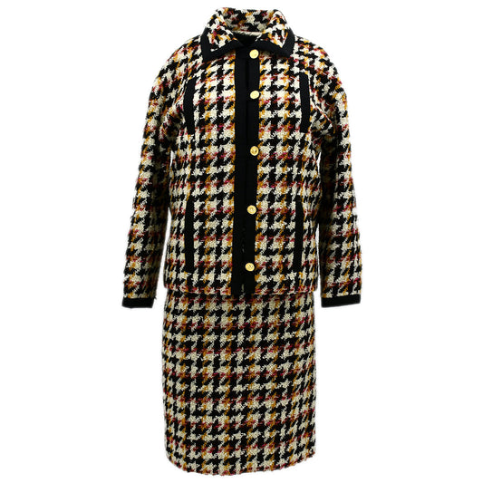 Luxury Chanel Setup Suit Jacket Dress Black 01 #38