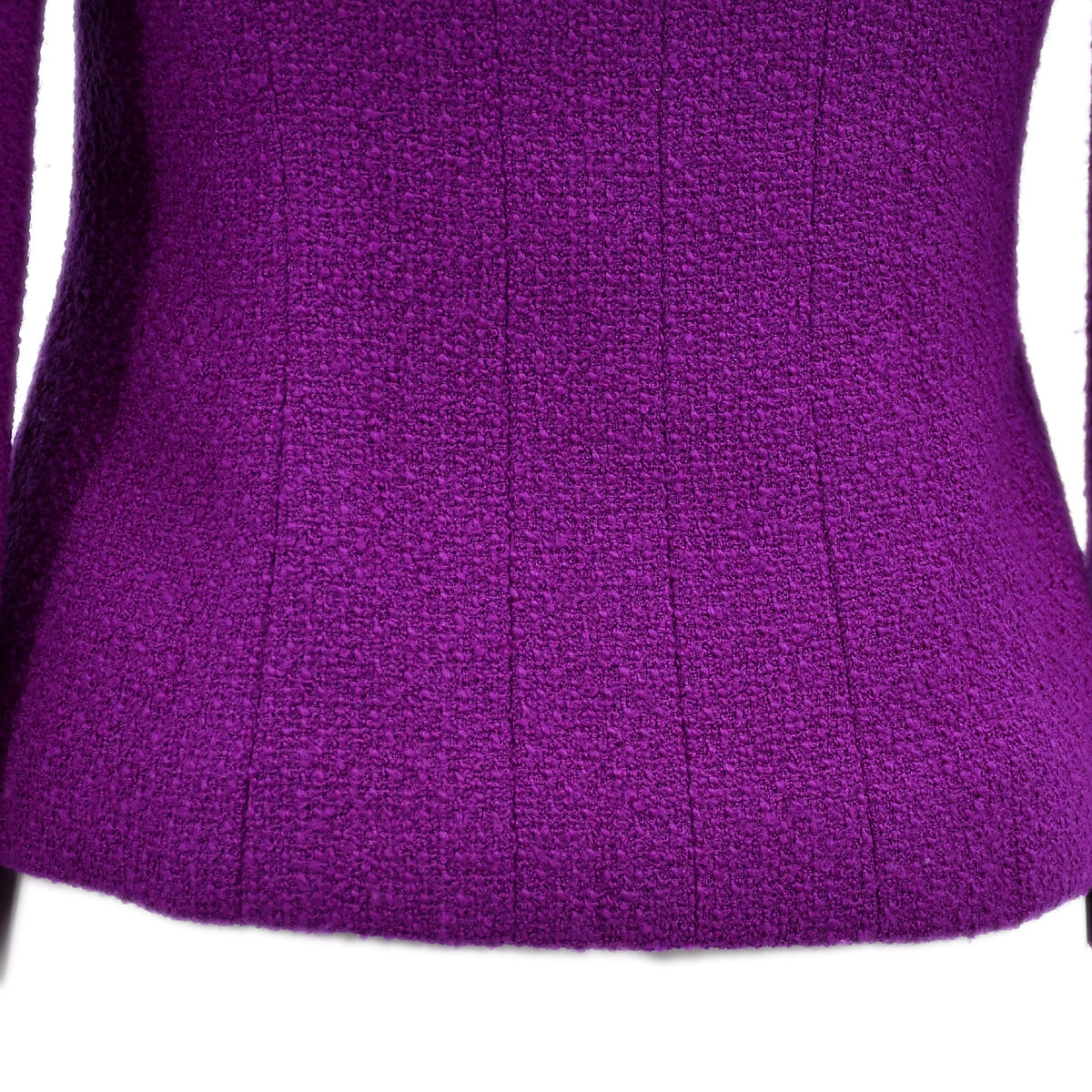 Luxury Chanel Single Breasted Jacket Purple 95A #36
