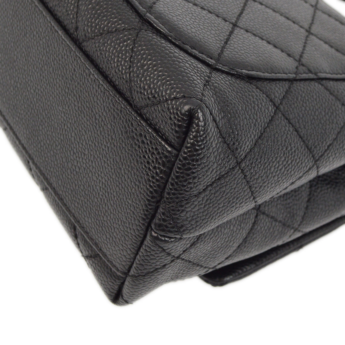 Luxury Chanel 2006-2008 Black Caviar Handbag