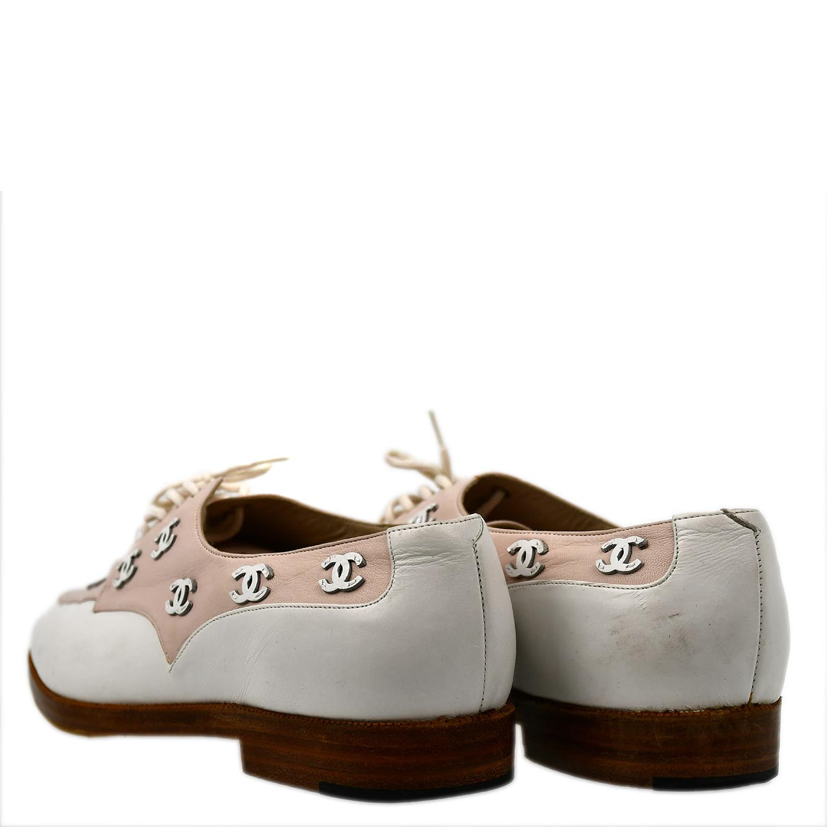 Luxury Chanel * Pink Oxford Shoes #36 1/2