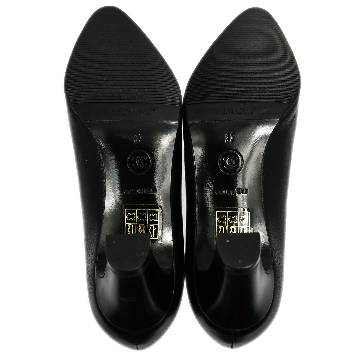 Luxury Chanel * Black Pumps Shoes #37