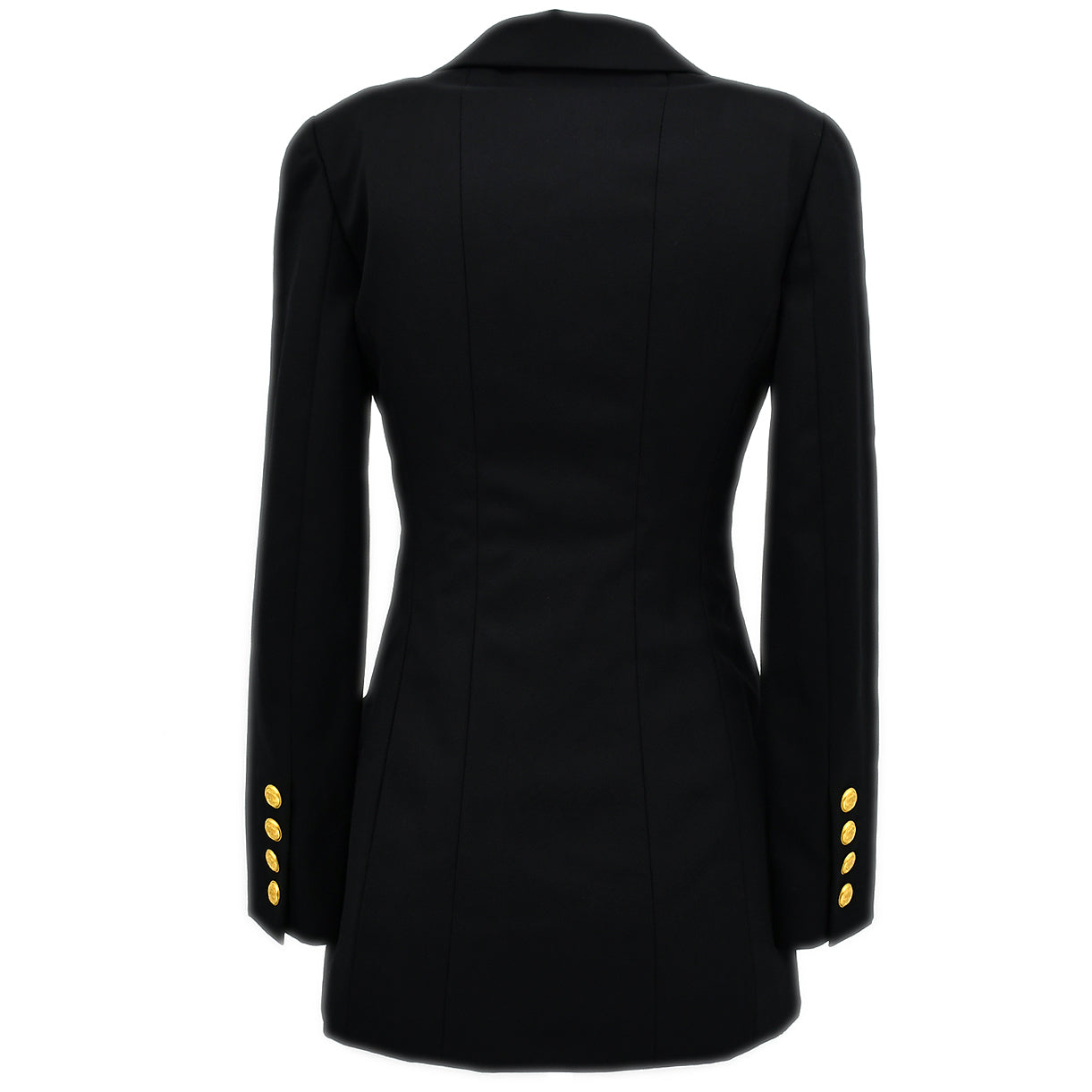 Luxury Chanel Double Breasted Jacket Black 96A #36