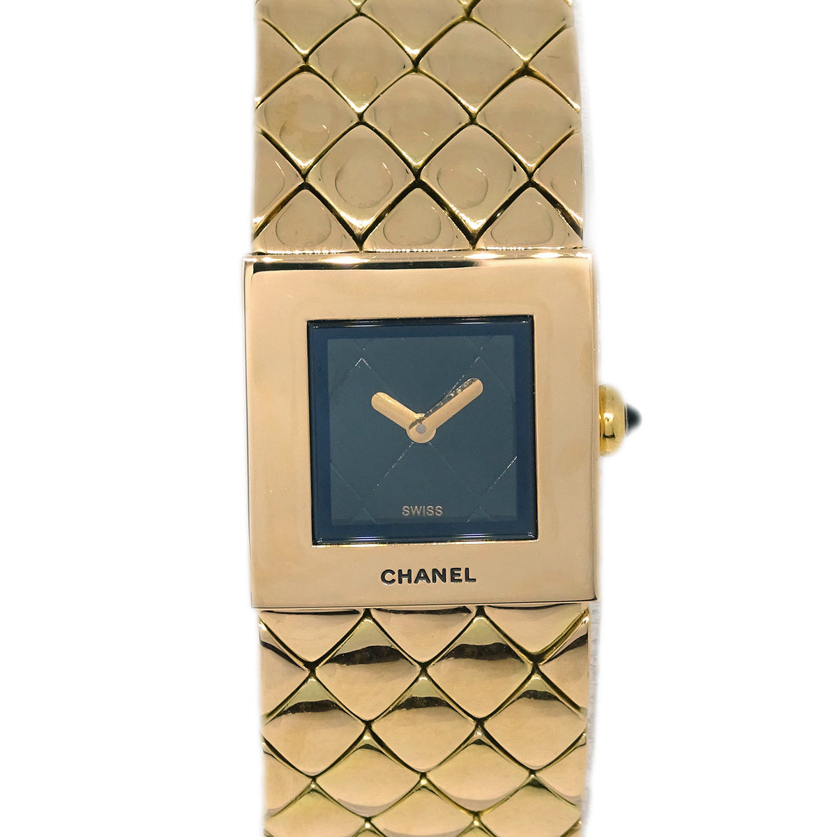 Luxury Chanel Matelasse Watch 18KYG