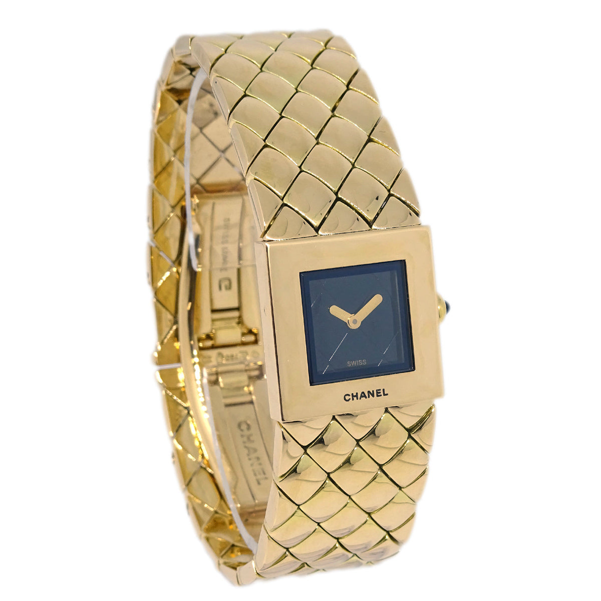 Luxury Chanel Matelasse Watch 18KYG