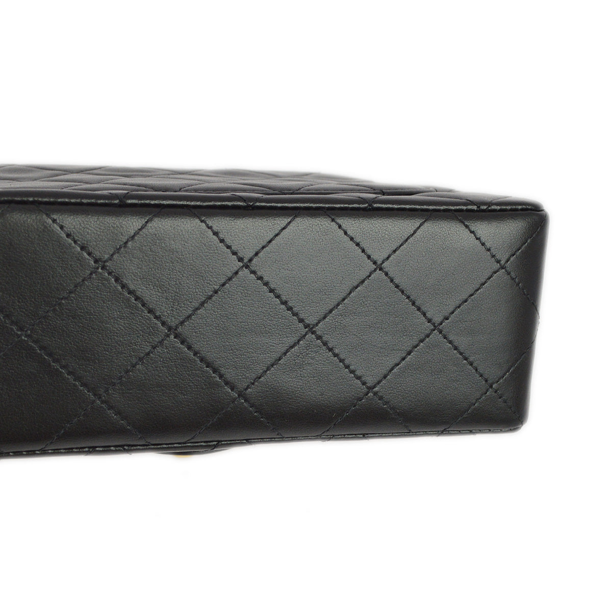 Luxury Chanel 1994-1996 Black Lambskin Mini Classic Square Flap Shoulder Bag 17